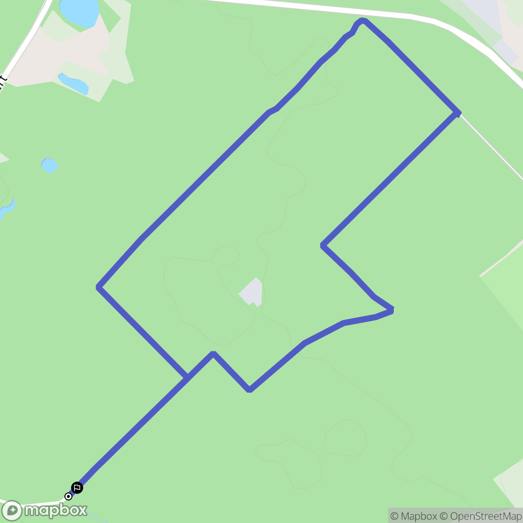 Ostricourt : carte du parcours de randonnée - France