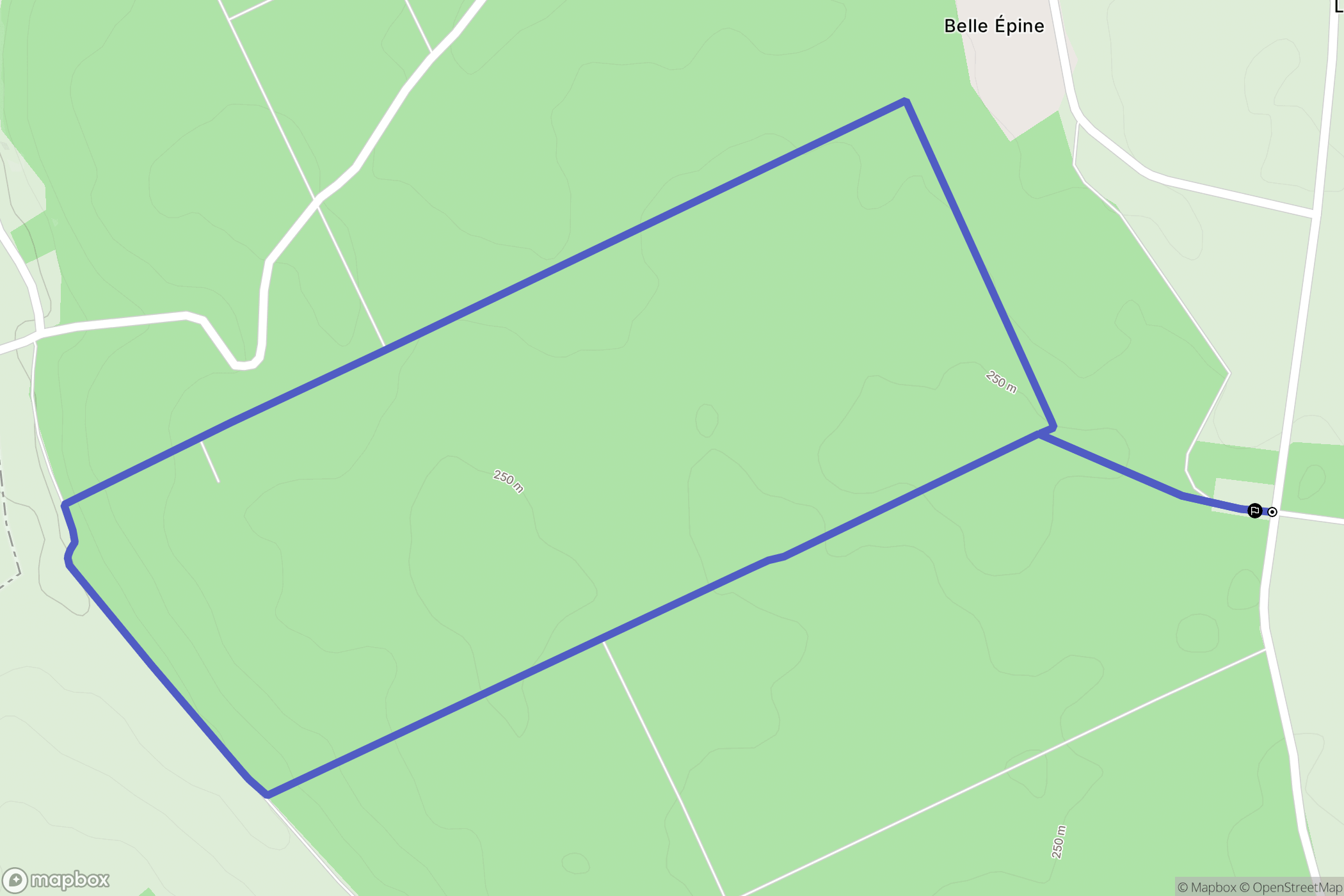 Saint-Mards-en-Othe : carte du parcours de randonnée - France