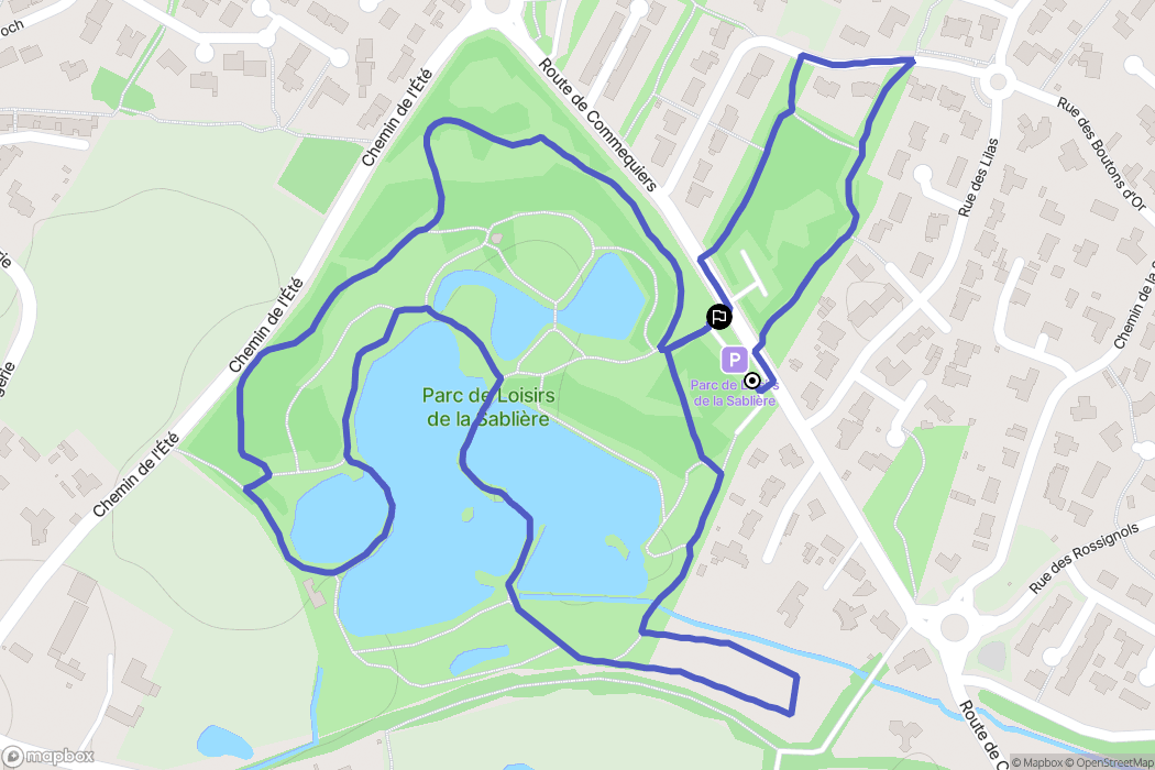 Challans : carte du parcours de randonnée - France