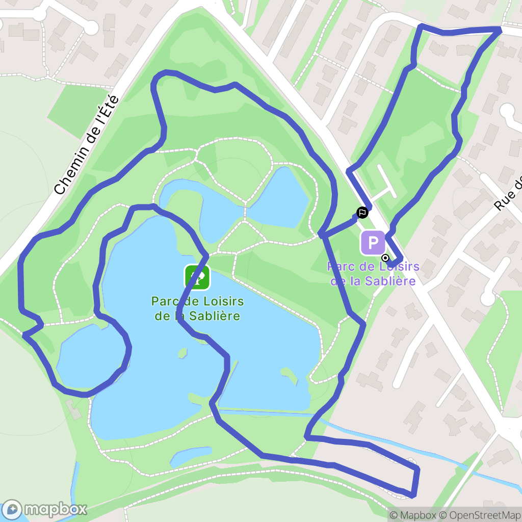 Challans : carte du parcours de randonnée - France