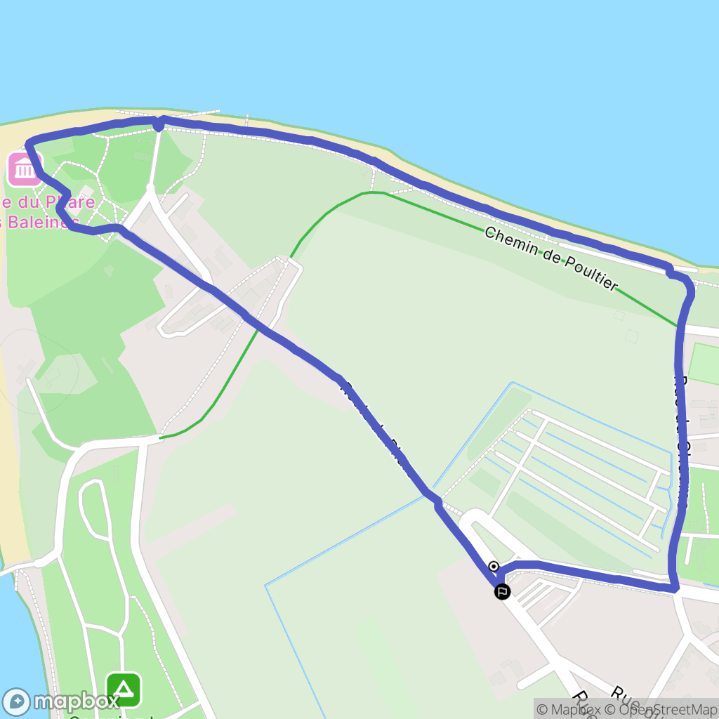 Saint-Clément-des-Baleines : carte du parcours de randonnée - France