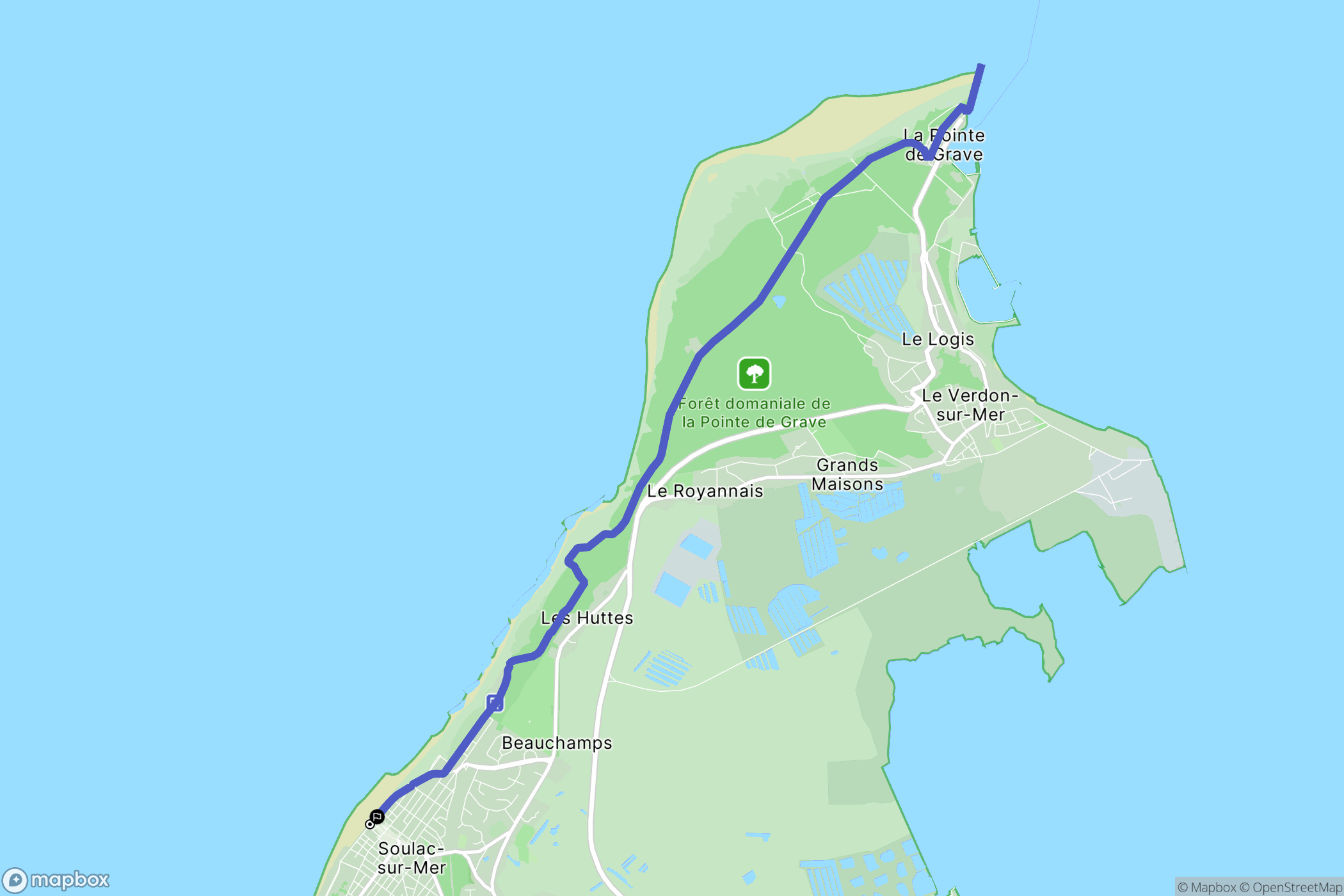 Soulac-sur-Mer: routekaart voor buitenactiviteiten - France