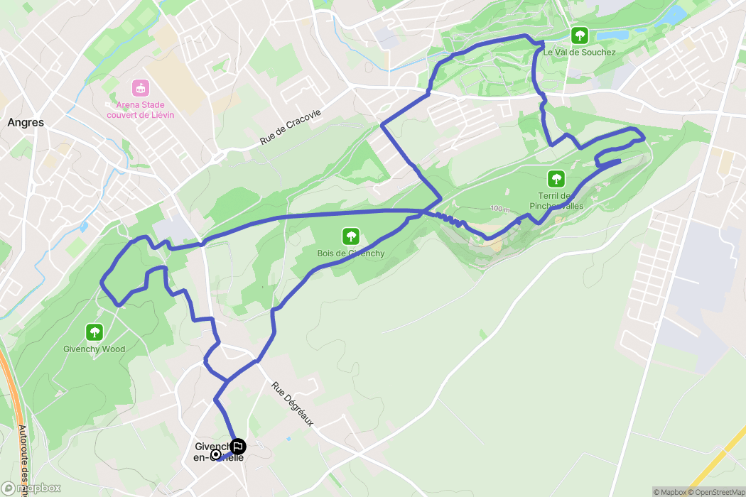 Givenchy-en-Gohelle: routekaart voor buitenactiviteiten - France
