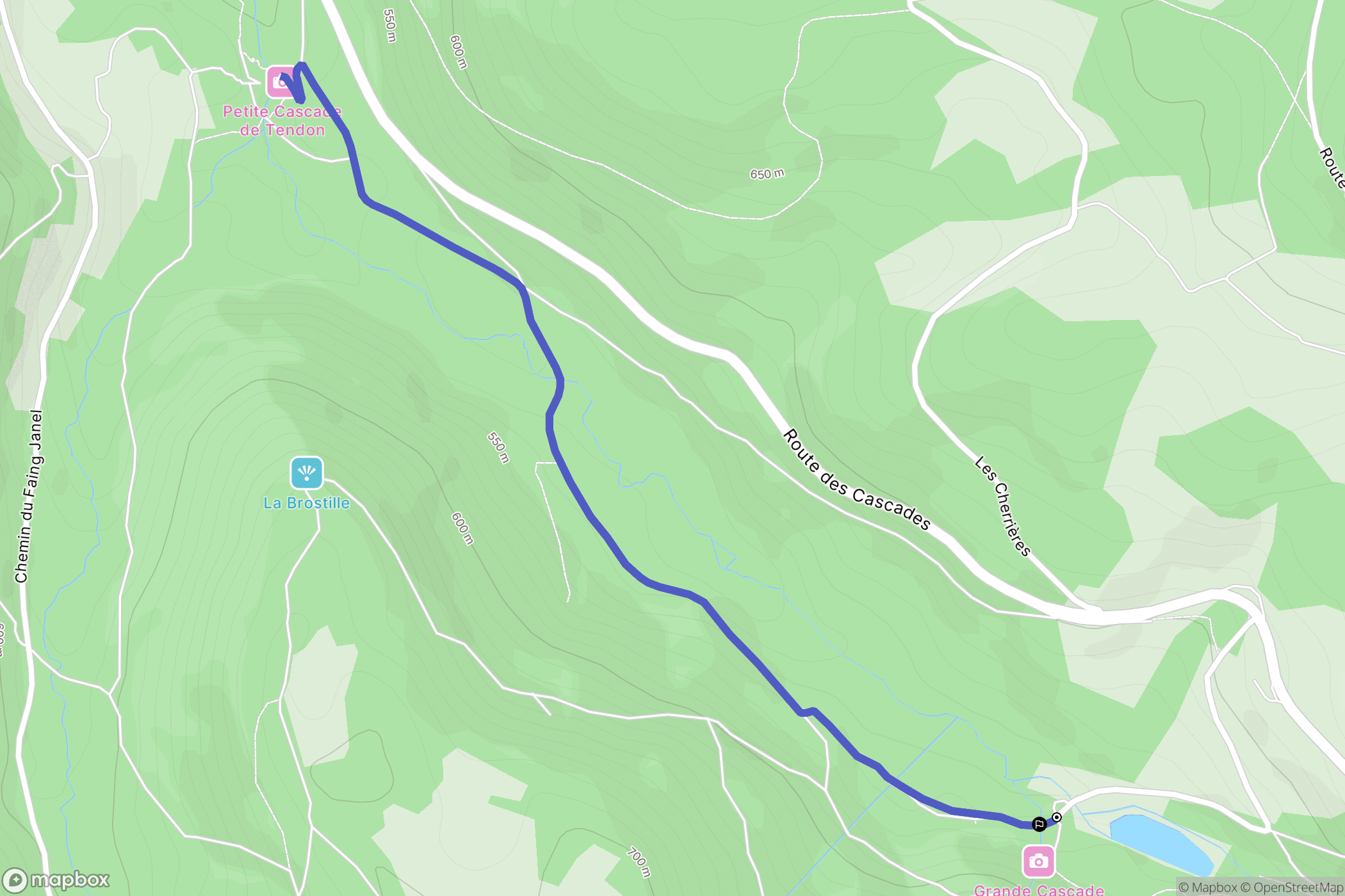 Le Tholy : carte du parcours de randonnée - France