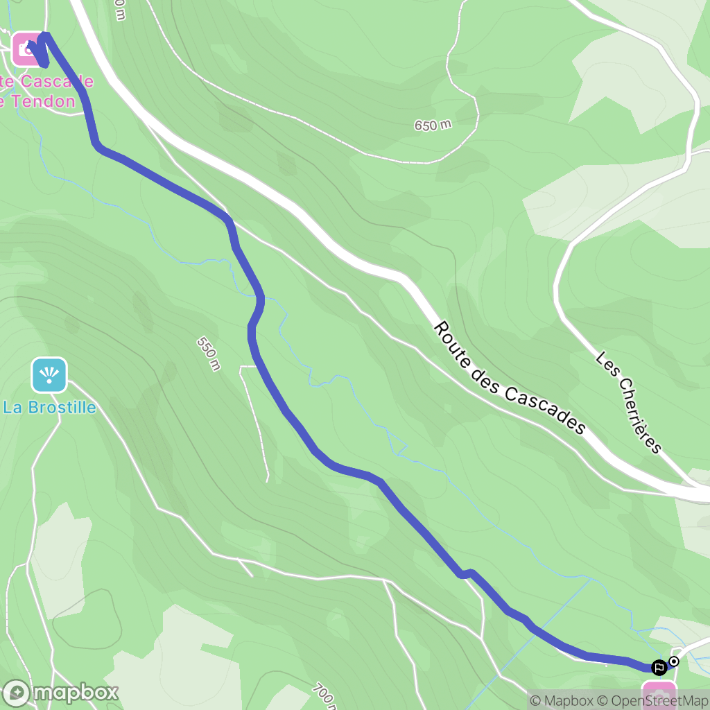 Le Tholy : carte du parcours de randonnée - France