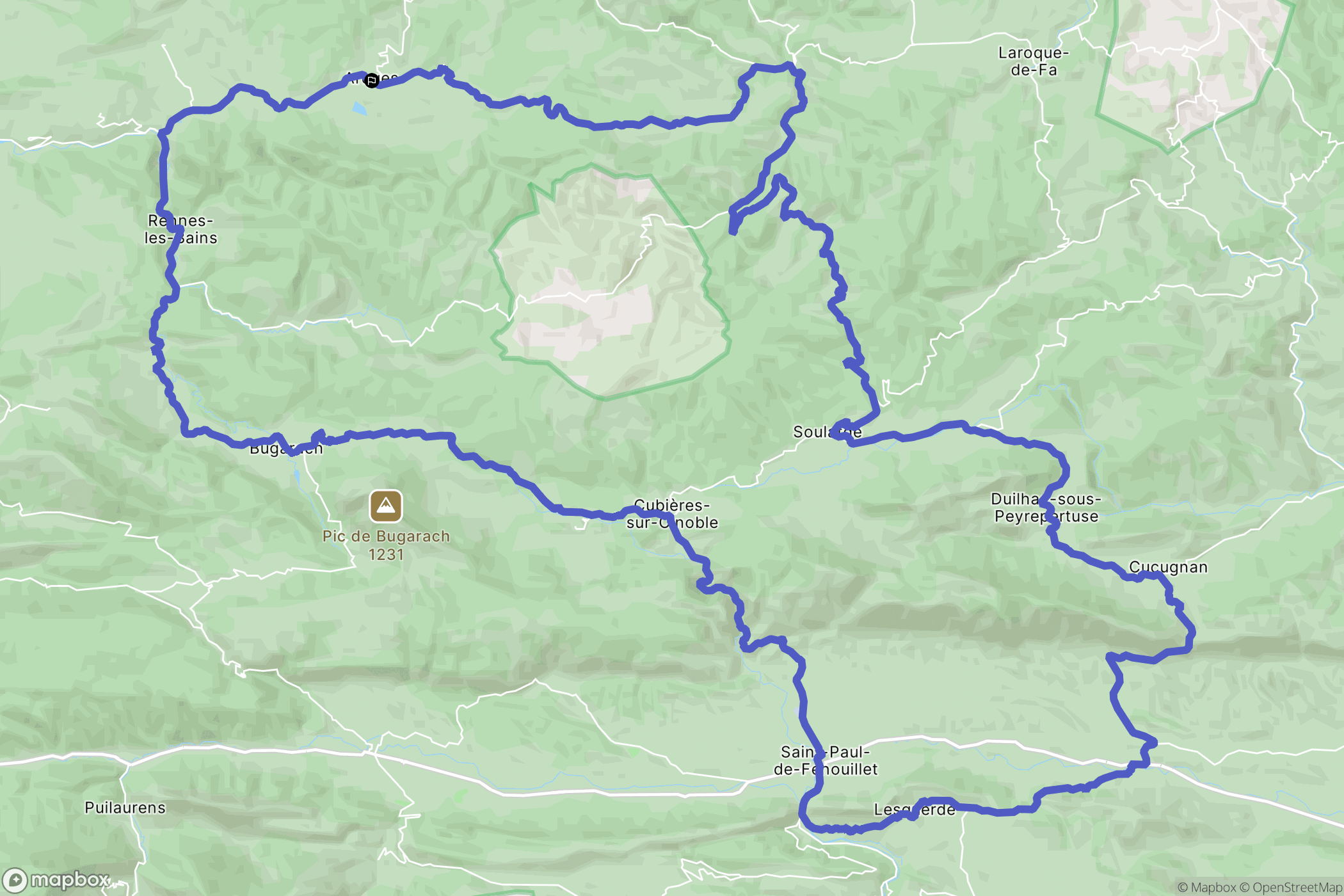 Arques : carte du parcours de randonnée - France
