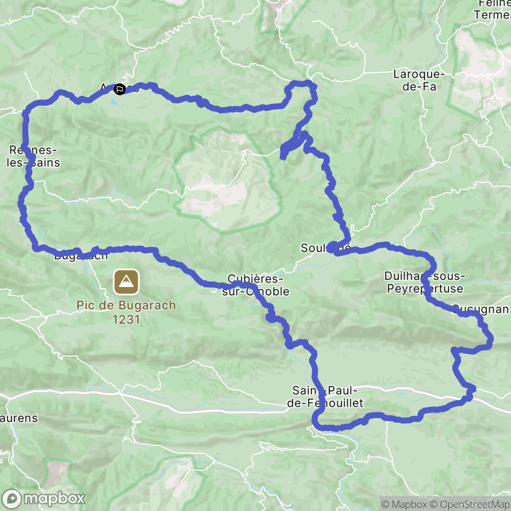 Arques : carte du parcours de randonnée - France