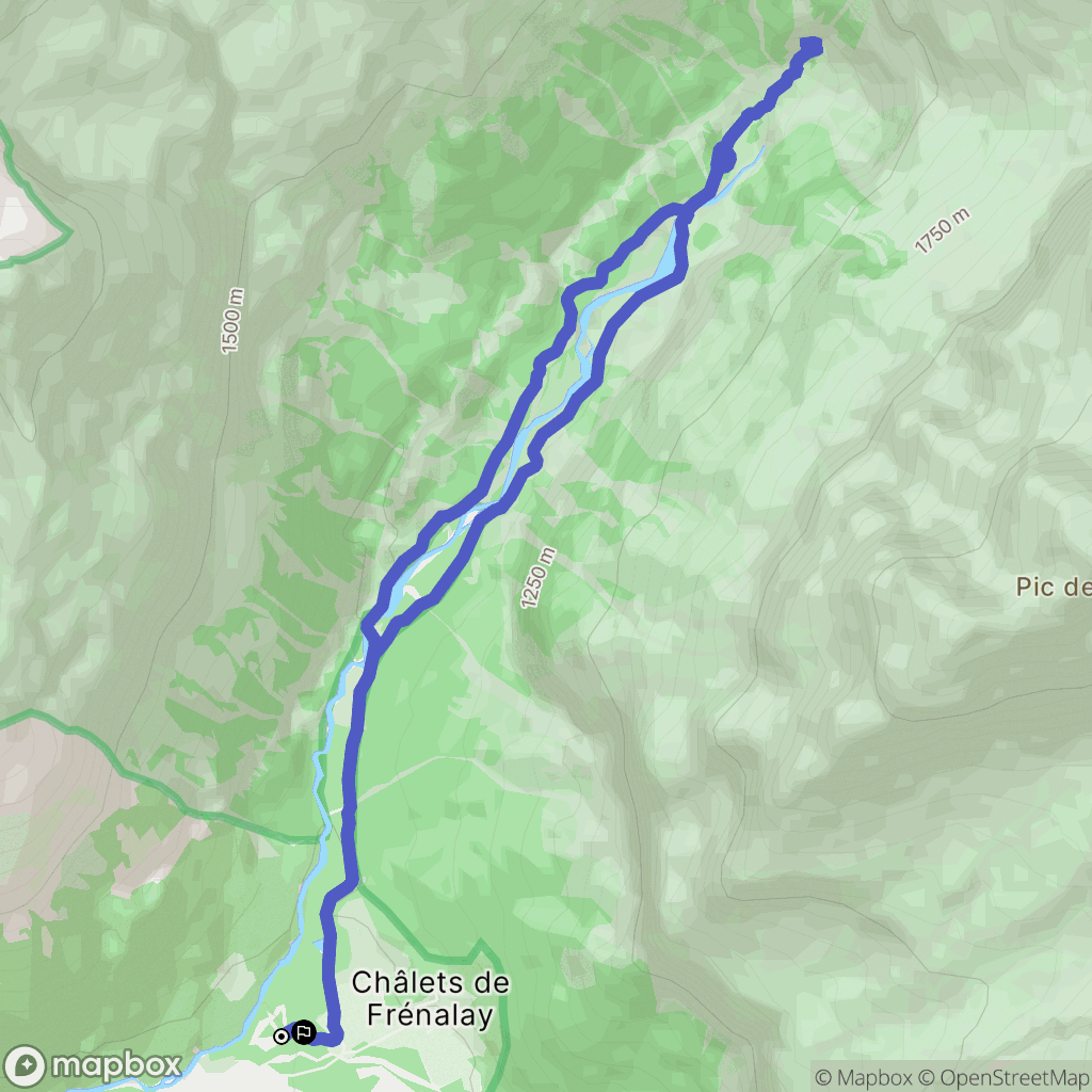 Sixt-Fer-à-Cheval : carte du parcours de randonnée - France