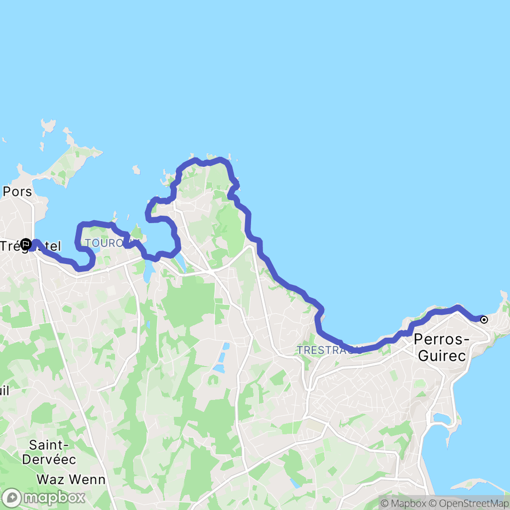 Perros-Guirec: routekaart voor buitenactiviteiten - France