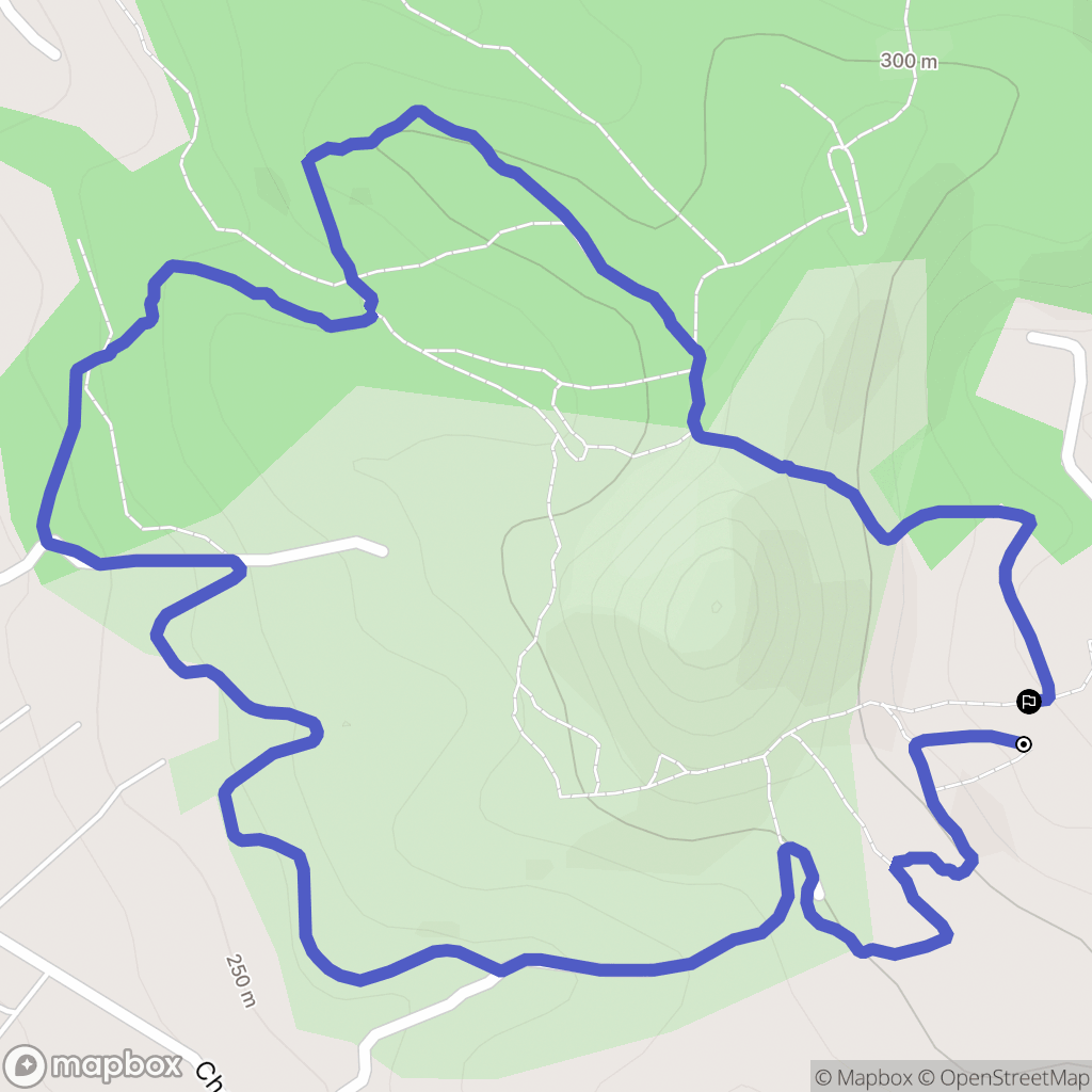 Gardanne : carte du parcours de randonnée - France