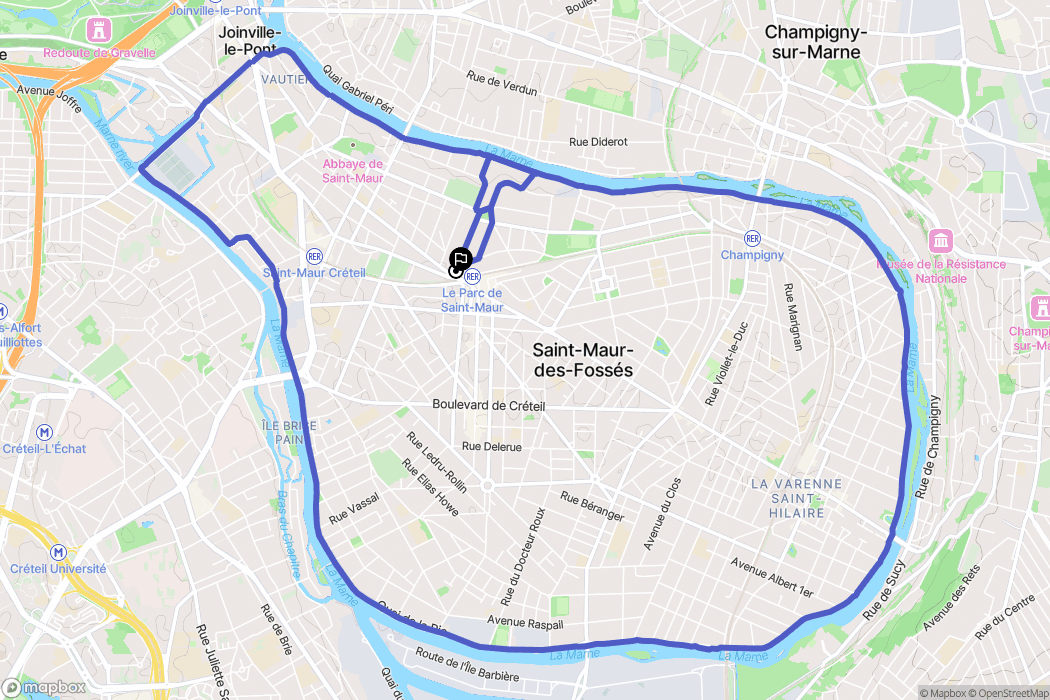 Saint-Maur-des-Fossés: routekaart voor buitenactiviteiten - France