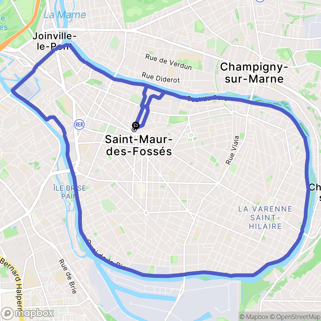 Saint-Maur-des-Fossés: routekaart voor buitenactiviteiten - France