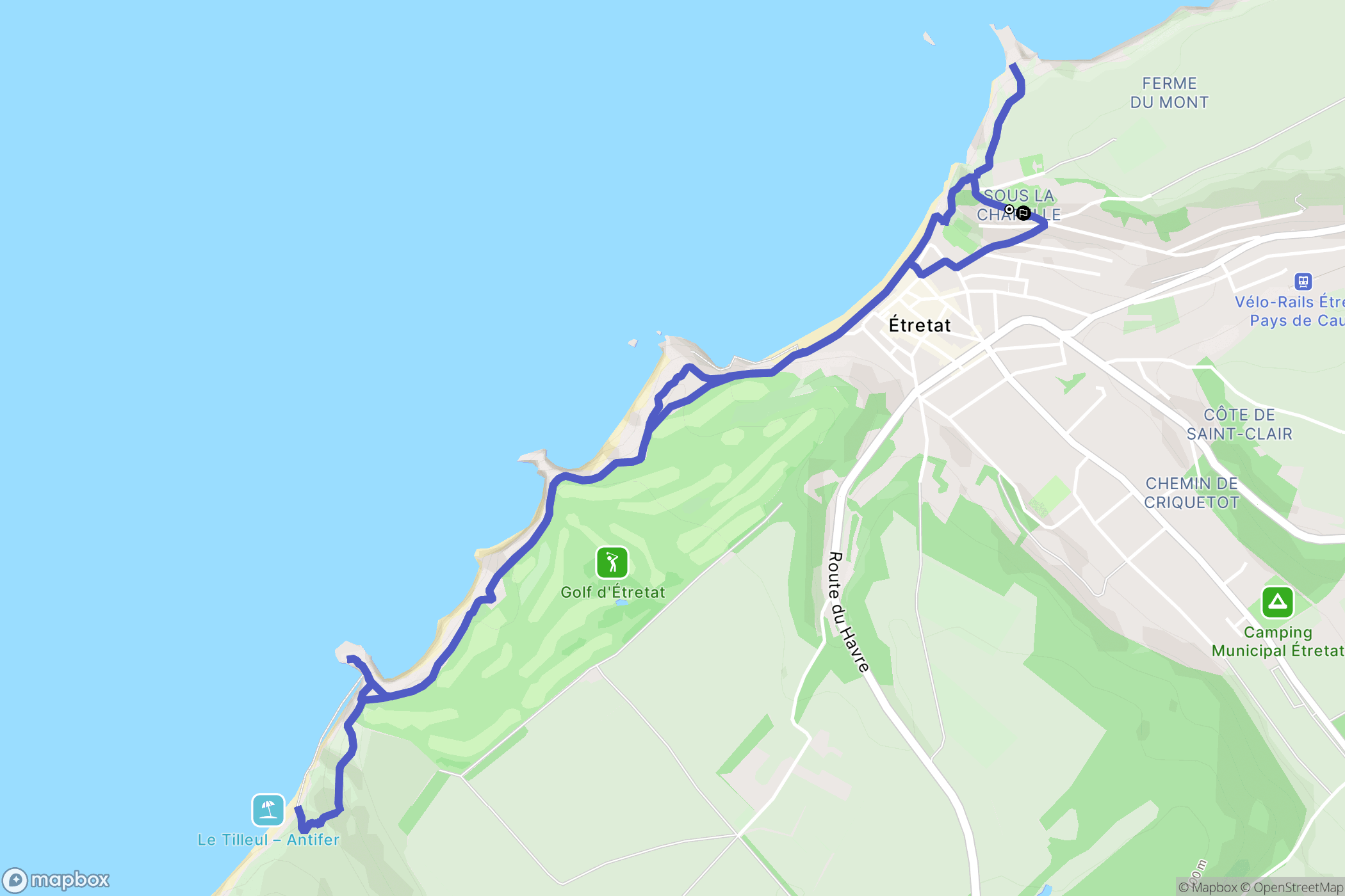 Etretat: routekaart voor buitenactiviteiten - France