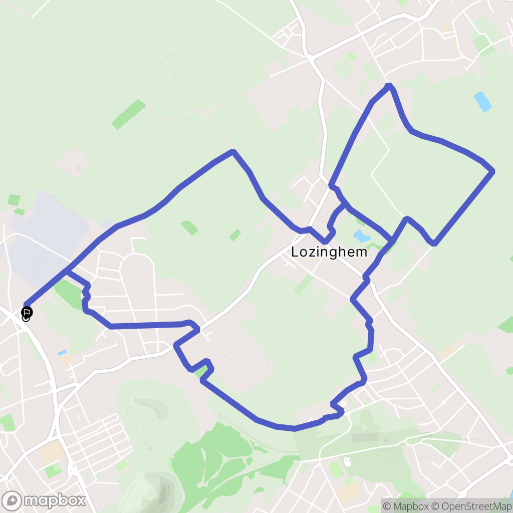 Auchel : carte du parcours de randonnée - France