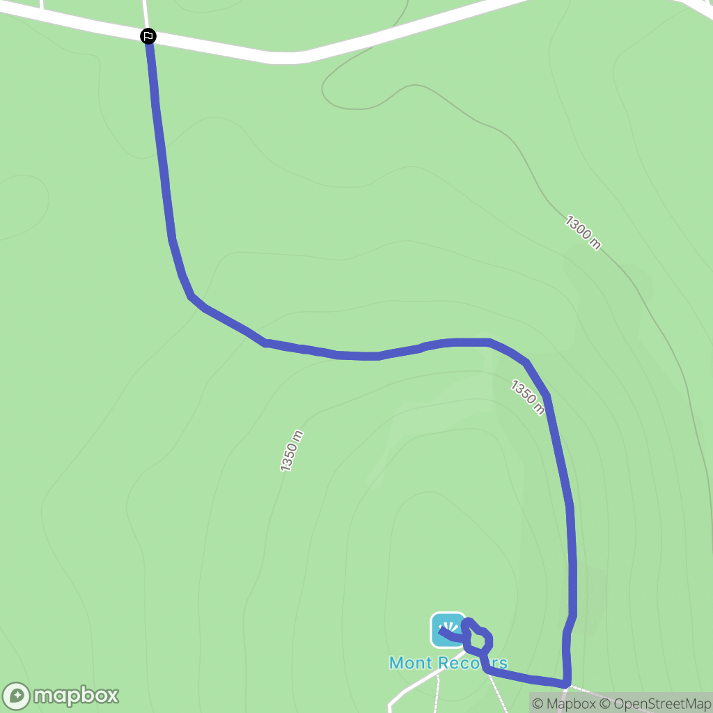 Saint-Jean-Lachalm : carte du parcours de randonnée - France