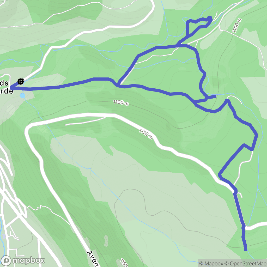 Mont-Dore : carte du parcours de randonnée - France