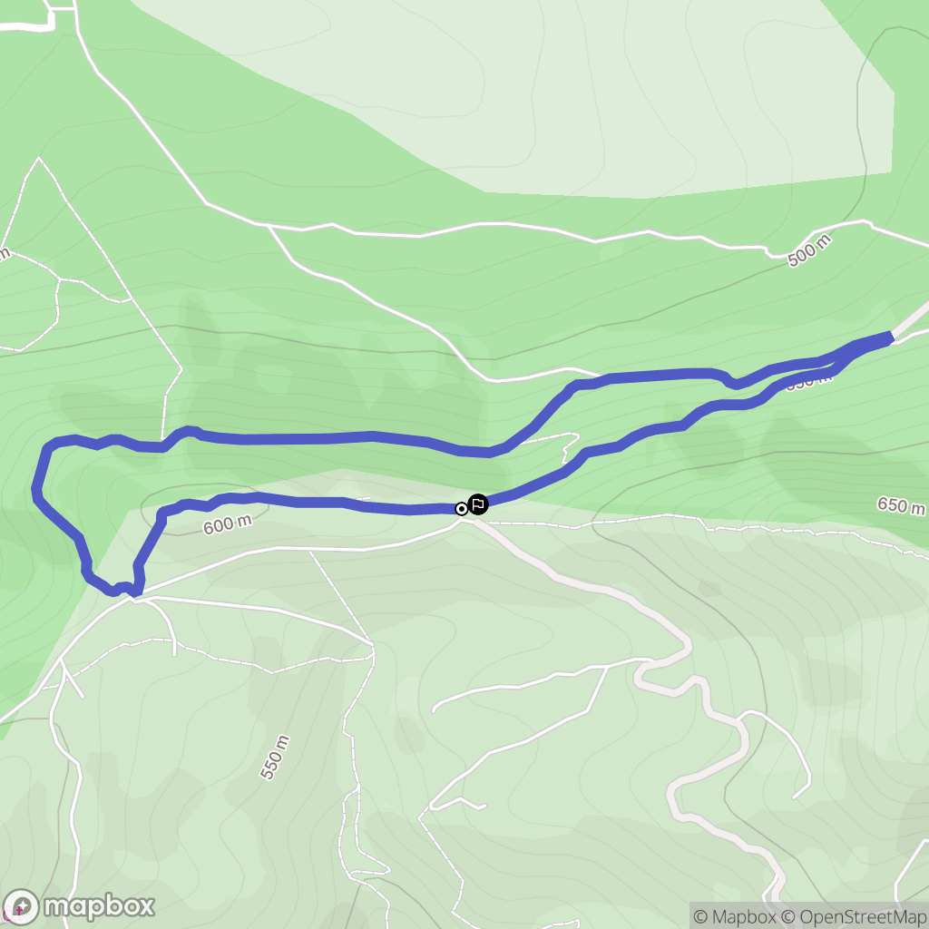 Mimet : carte du parcours de randonnée - France