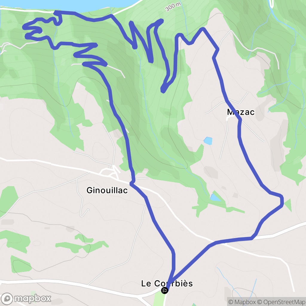 Almont-les-Junies : carte du parcours de randonnée - France