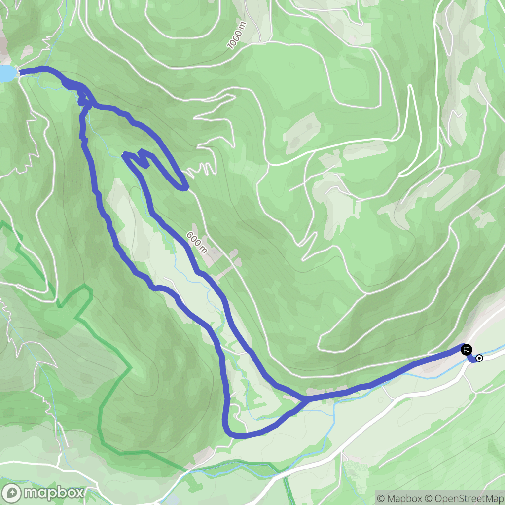 Metzeral : carte du parcours de randonnée - France