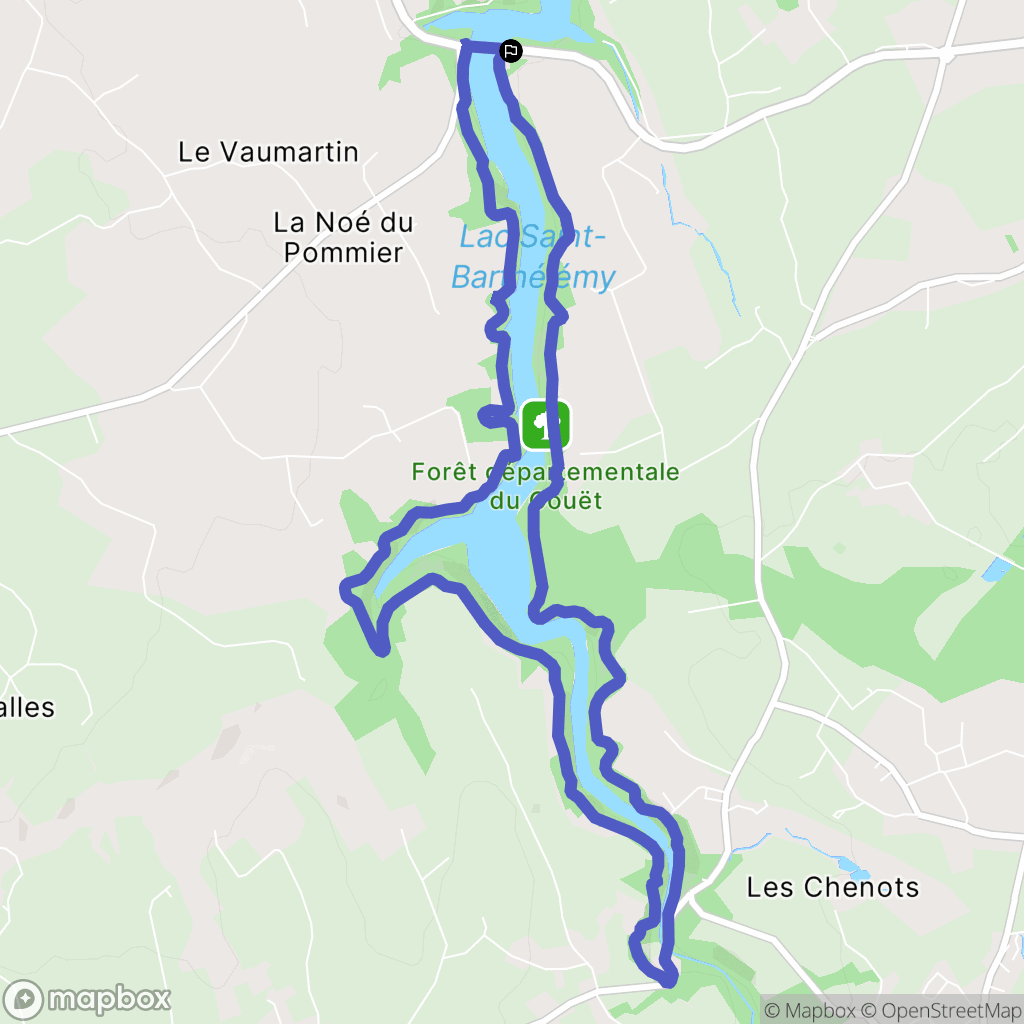 Ploufragan : carte du parcours de randonnée - France