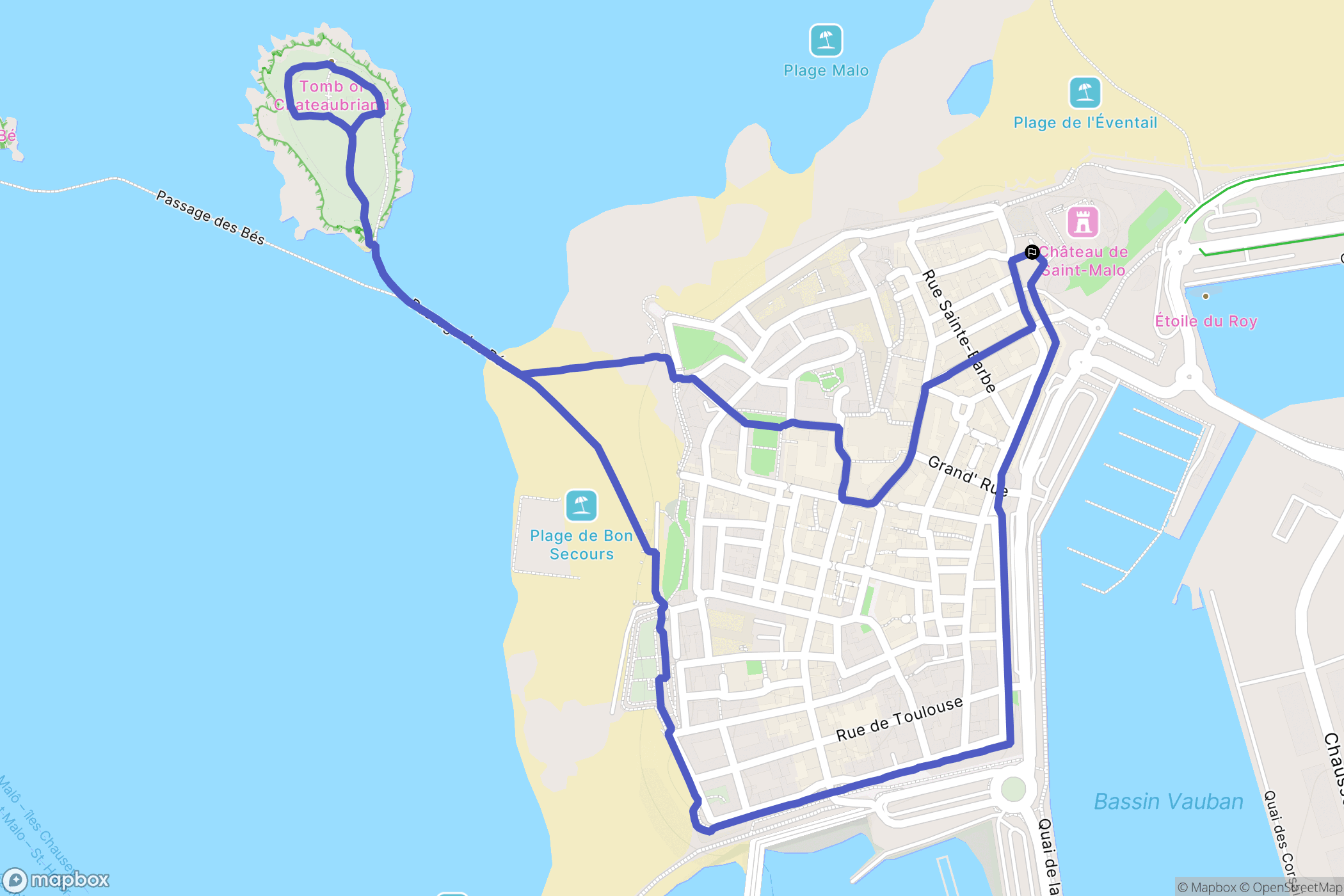 Saint-Malo: routekaart voor buitenactiviteiten - France