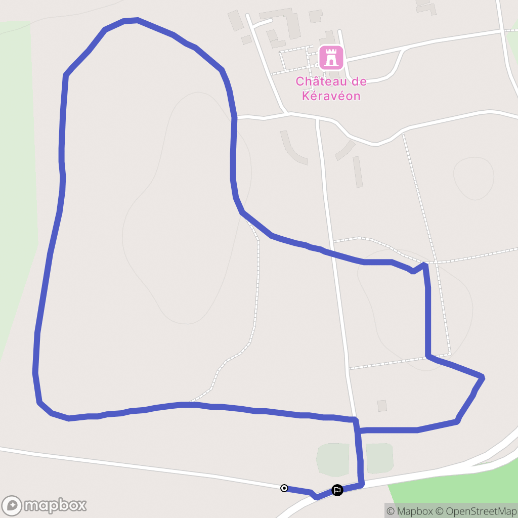 Erdeven : carte du parcours de randonnée - France