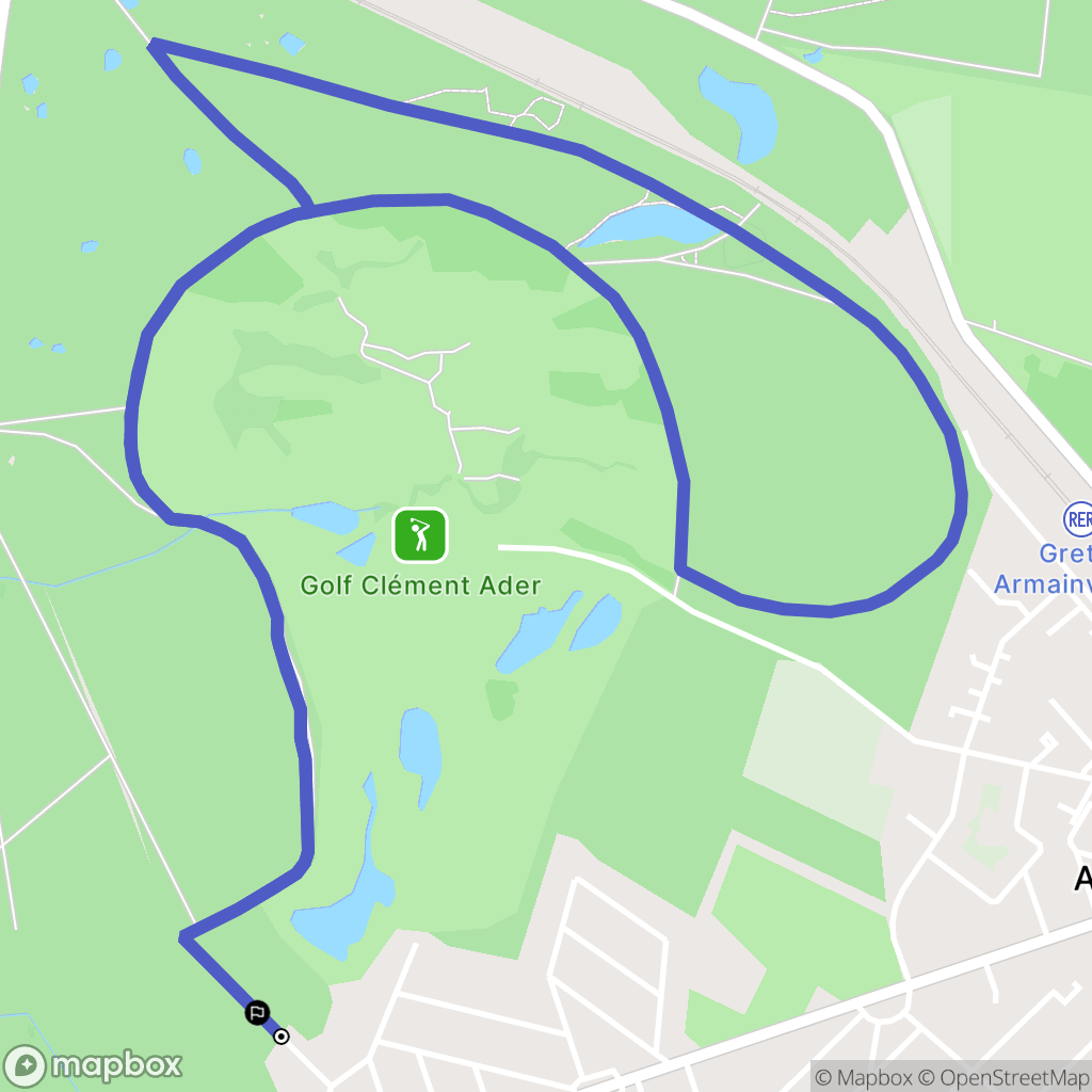 Gretz-Armainvilliers : carte du parcours de randonnée - France