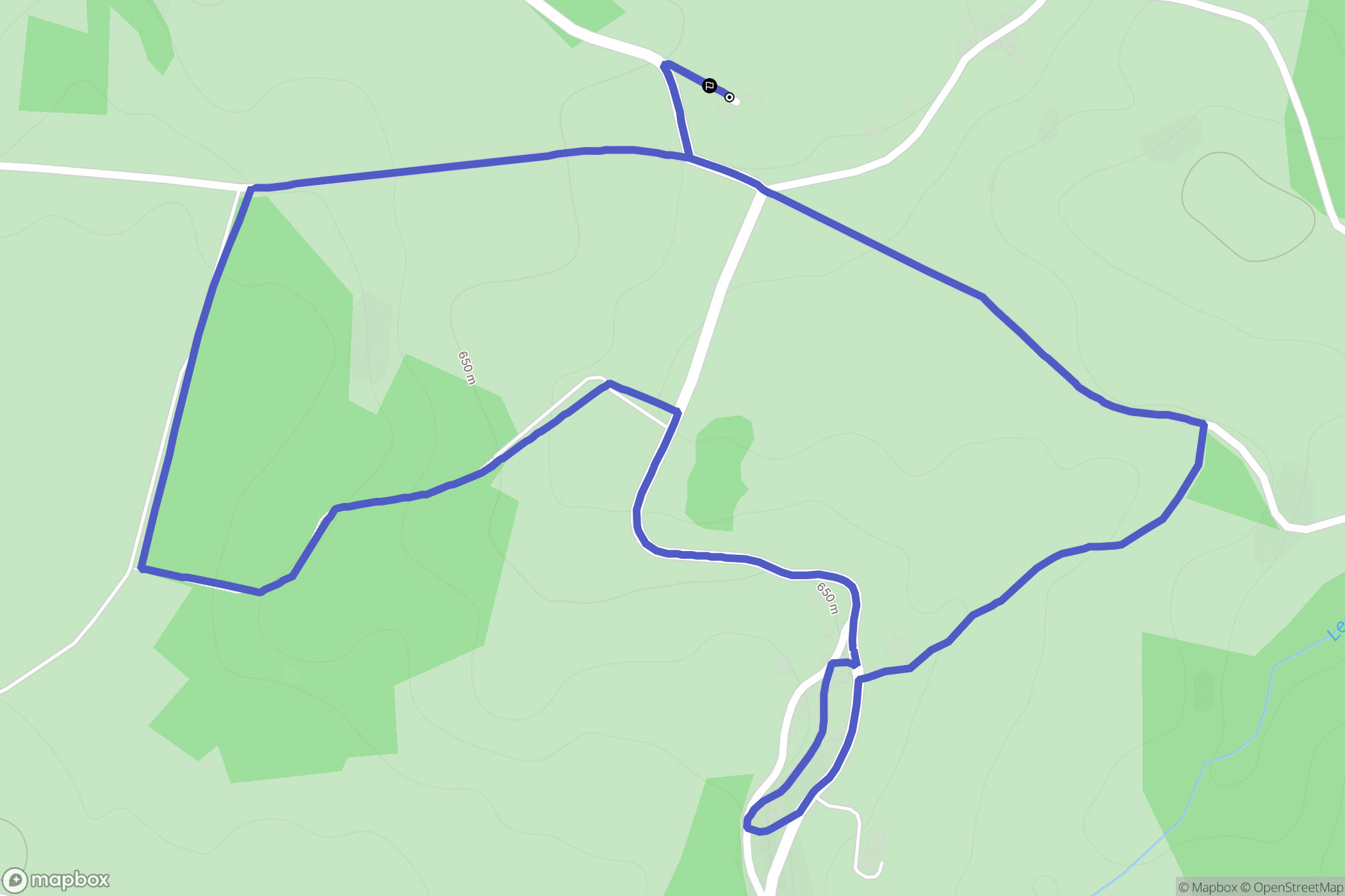 Saint-Marc-à-Frongier : carte du parcours de randonnée - France