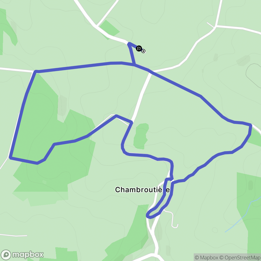 Saint-Marc-à-Frongier : carte du parcours de randonnée - France
