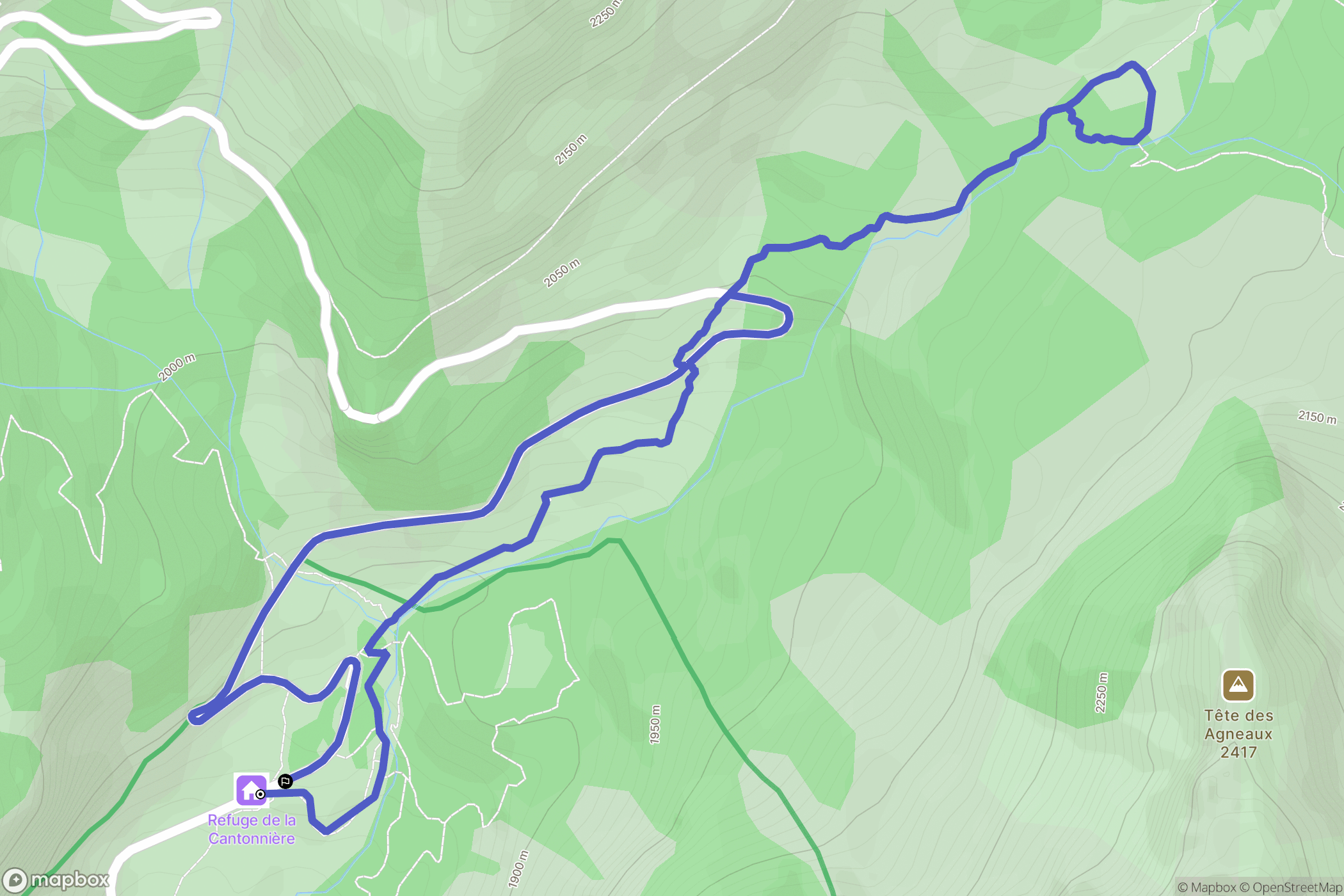 Entraunes: routekaart voor buitenactiviteiten - France