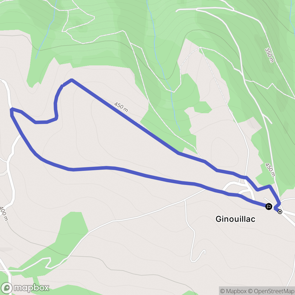 Almont-les-Junies : carte du parcours de randonnée - France