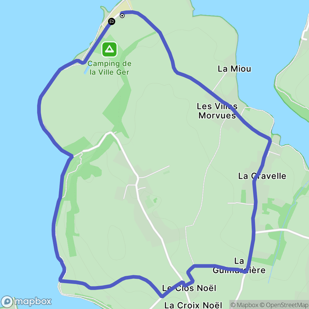 Pleudihen-sur-Rance : carte du parcours de randonnée - France