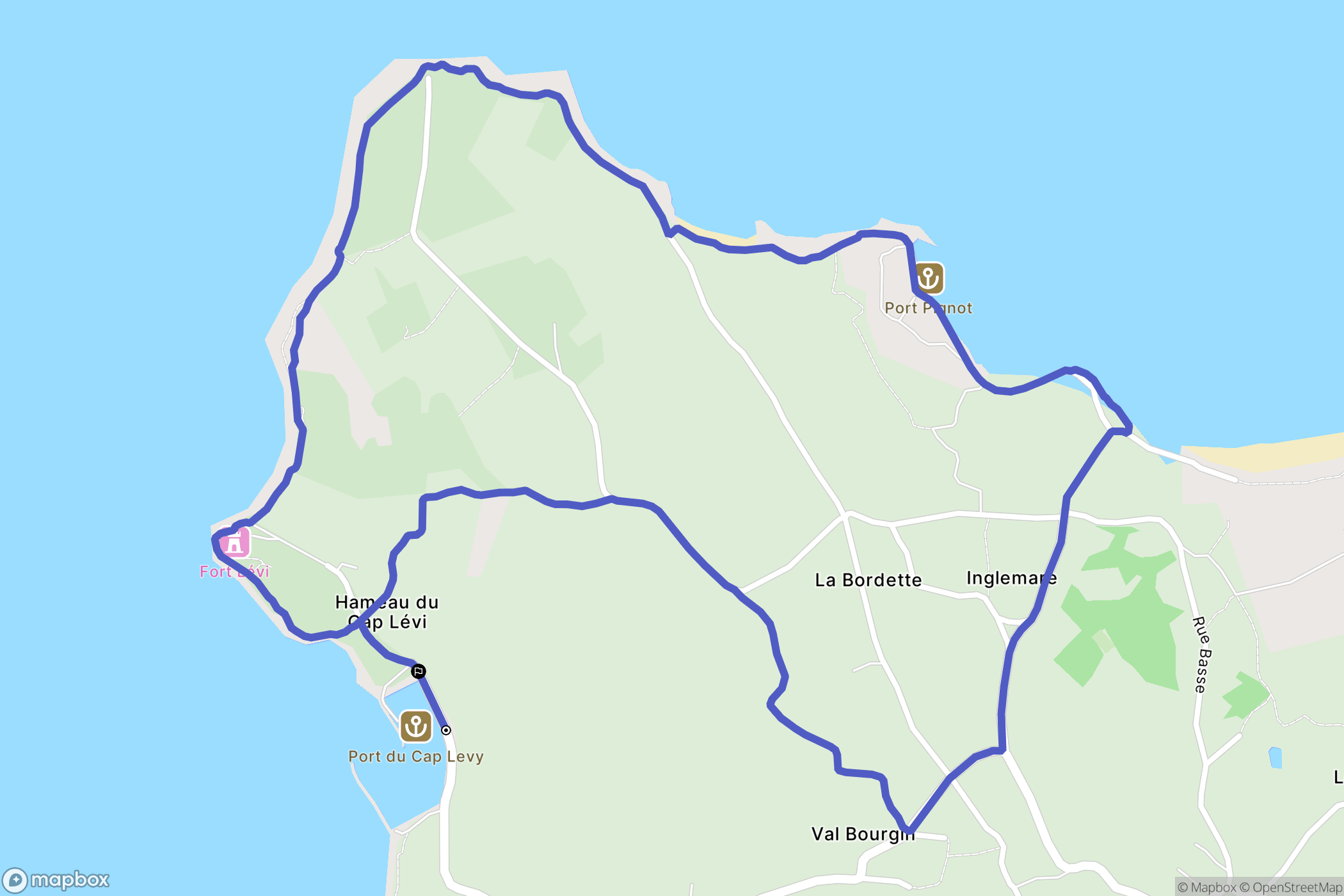 Fermanville: routekaart voor buitenactiviteiten - France