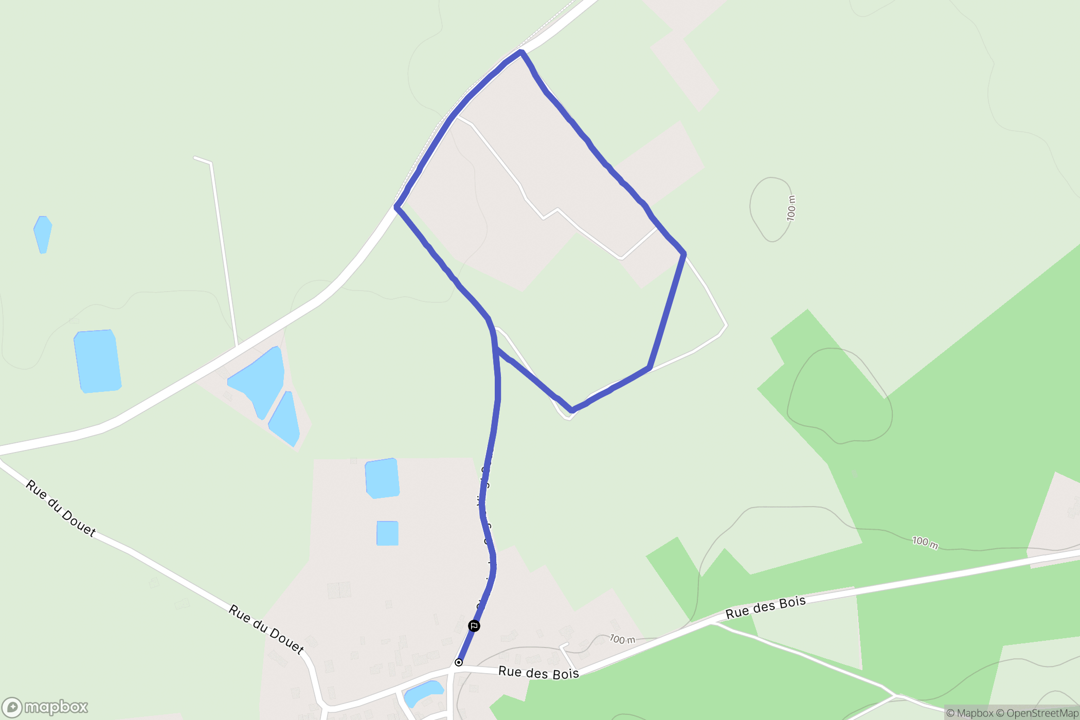 Sèvremoine : carte du parcours de randonnée - France