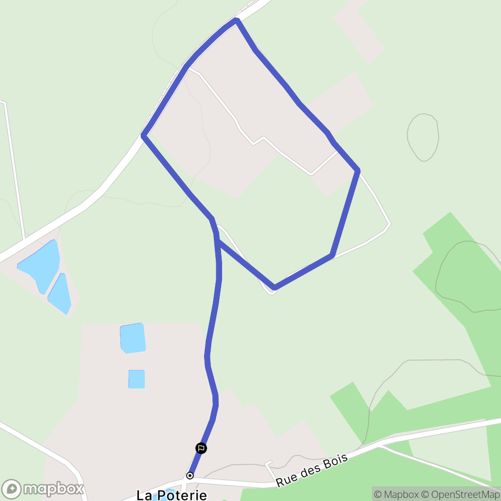 Sèvremoine : carte du parcours de randonnée - France