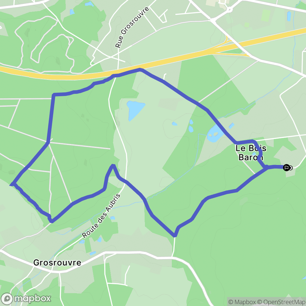 Galluis : carte du parcours de randonnée - France