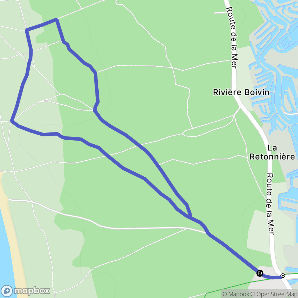 Les Sables-d'Olonne : carte du parcours de randonnée - France