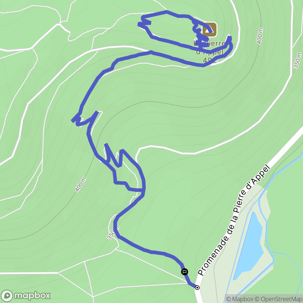 Étival-Clairefontaine : carte du parcours de randonnée - France