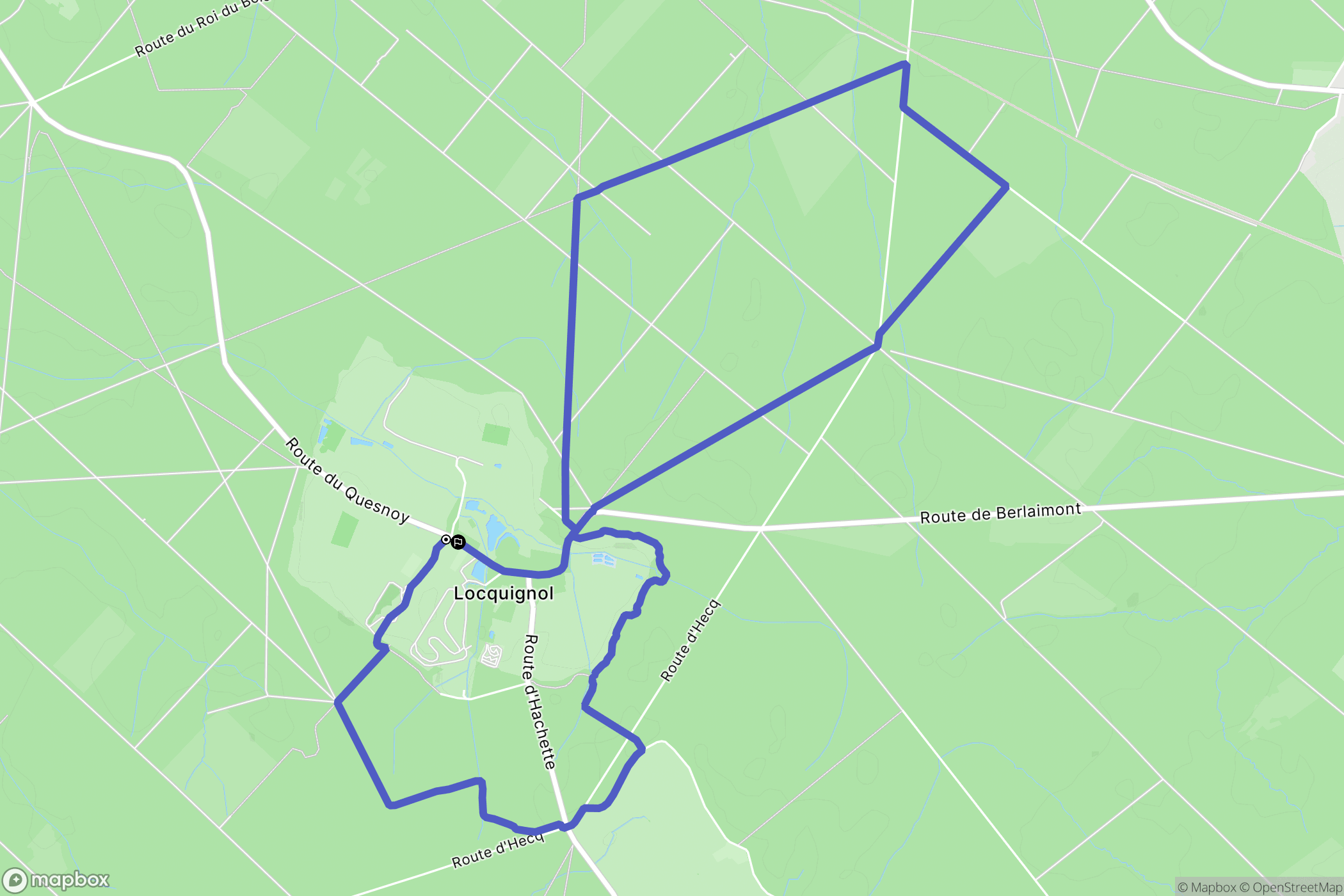 Locquignol : carte du parcours de randonnée - France