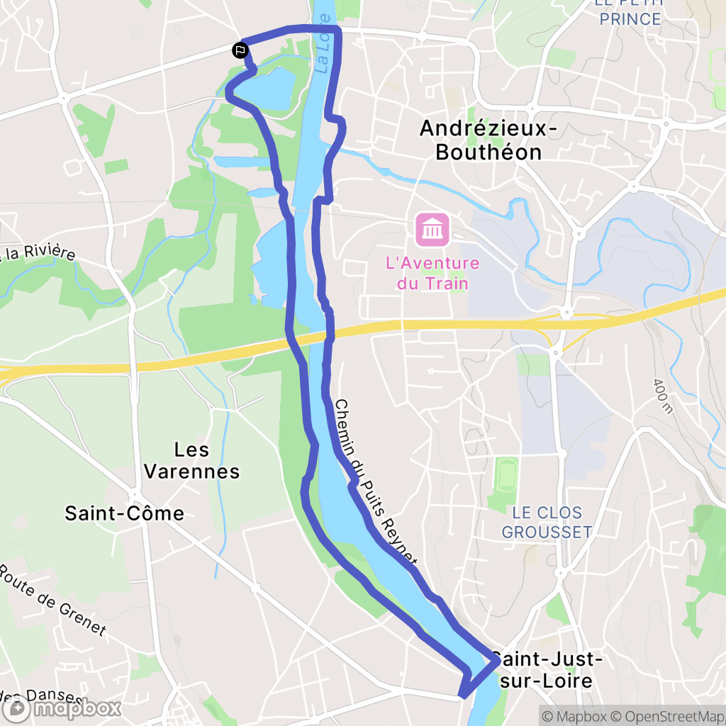 Saint-Cyprien : carte du parcours de randonnée - France