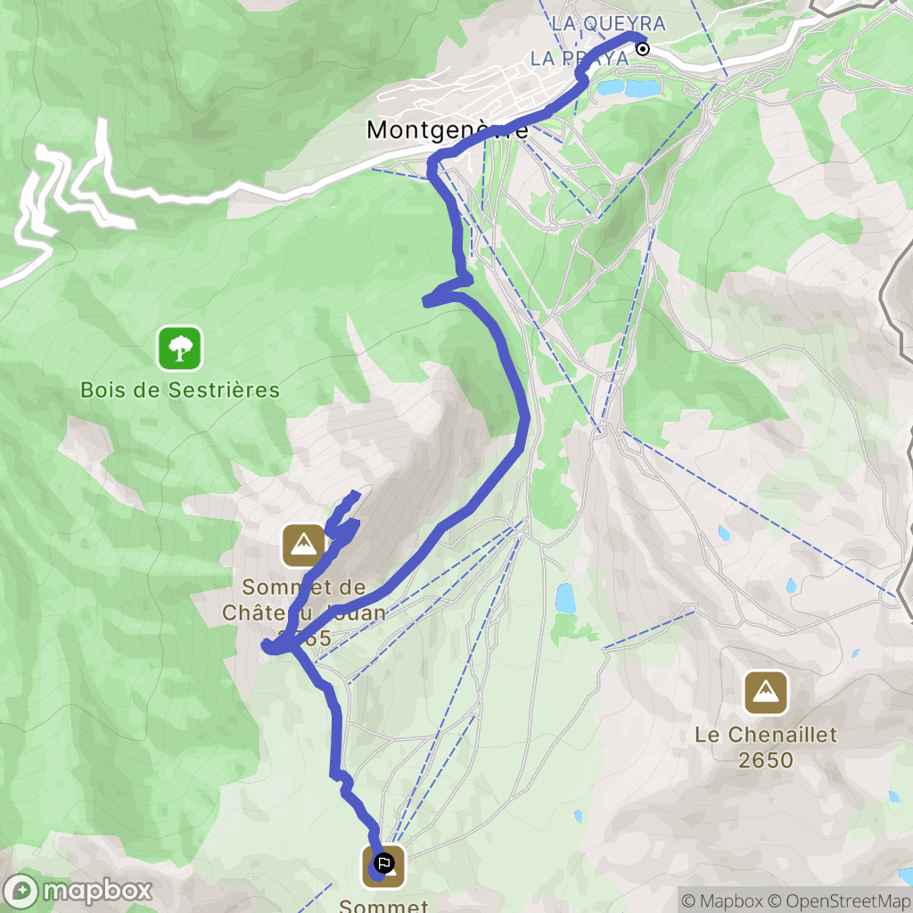 Montgenèvre: routekaart voor buitenactiviteiten - France