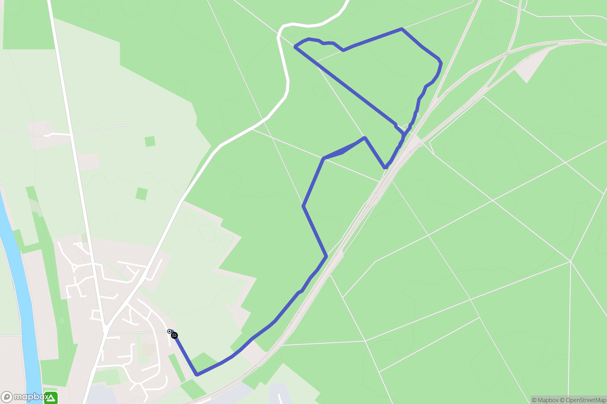Trilport : carte du parcours de randonnée - France