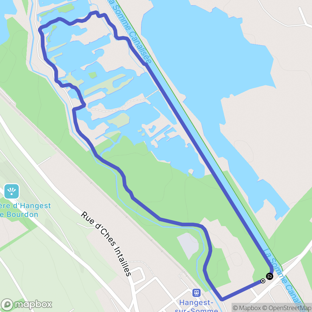Bourdon : carte du parcours de randonnée - France