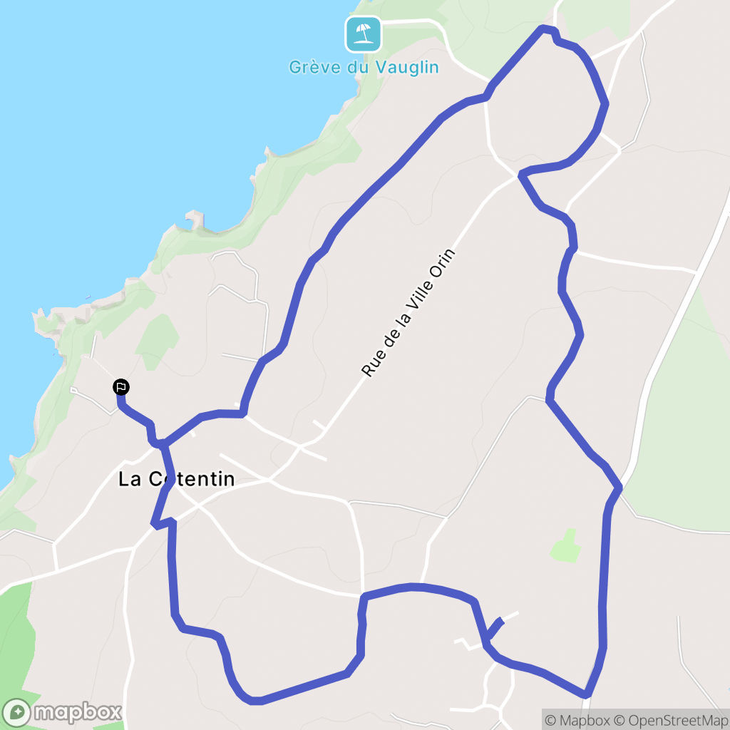 Lamballe-Armor : carte du parcours de randonnée - France