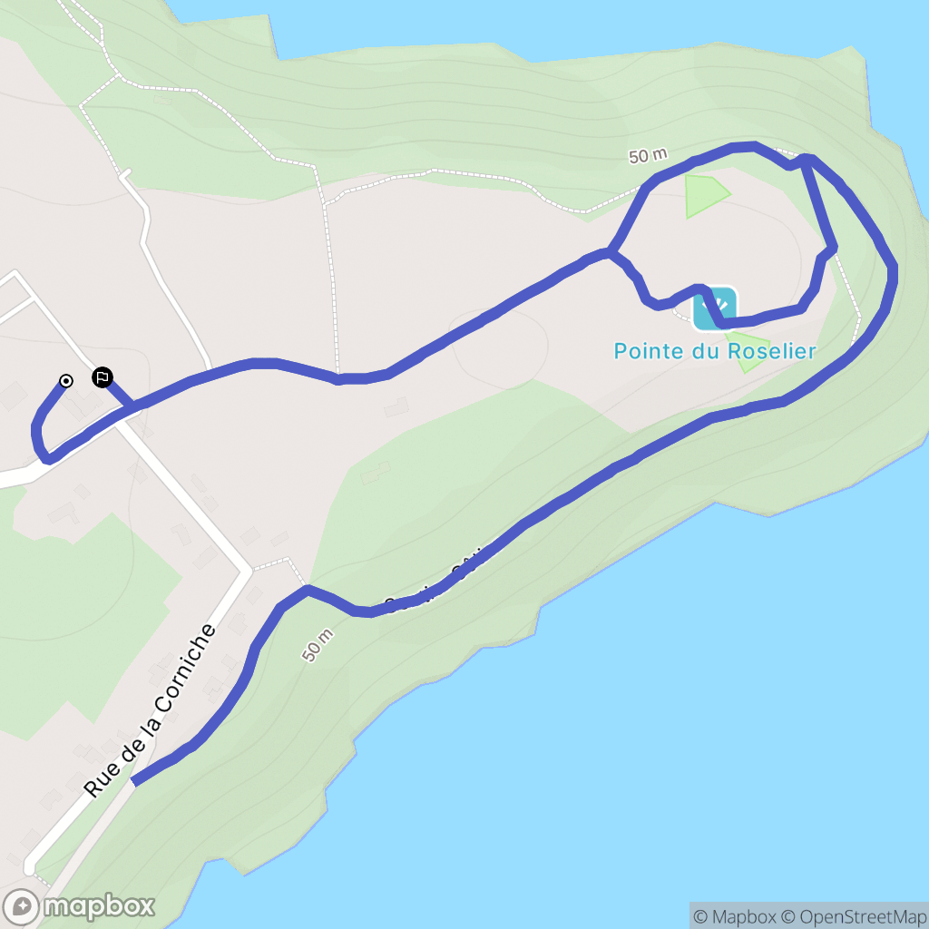 Saint Laurent de la Mer : carte du parcours de randonnée - France