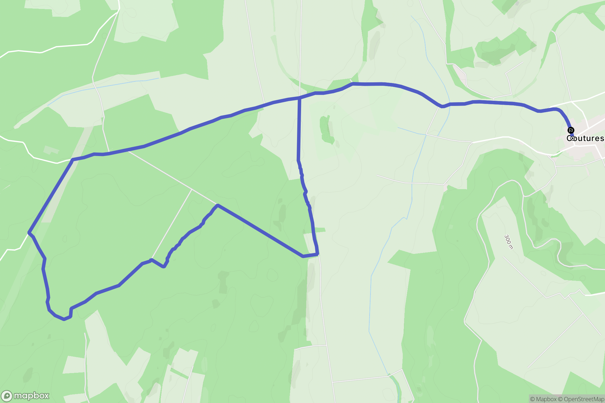 Château-Salins : carte du parcours de randonnée - France