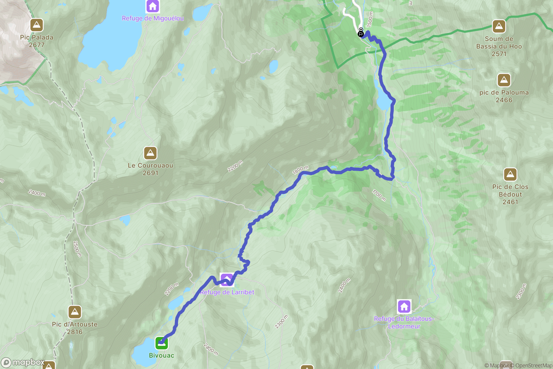Arrens-Marsous: routekaart voor buitenactiviteiten - France