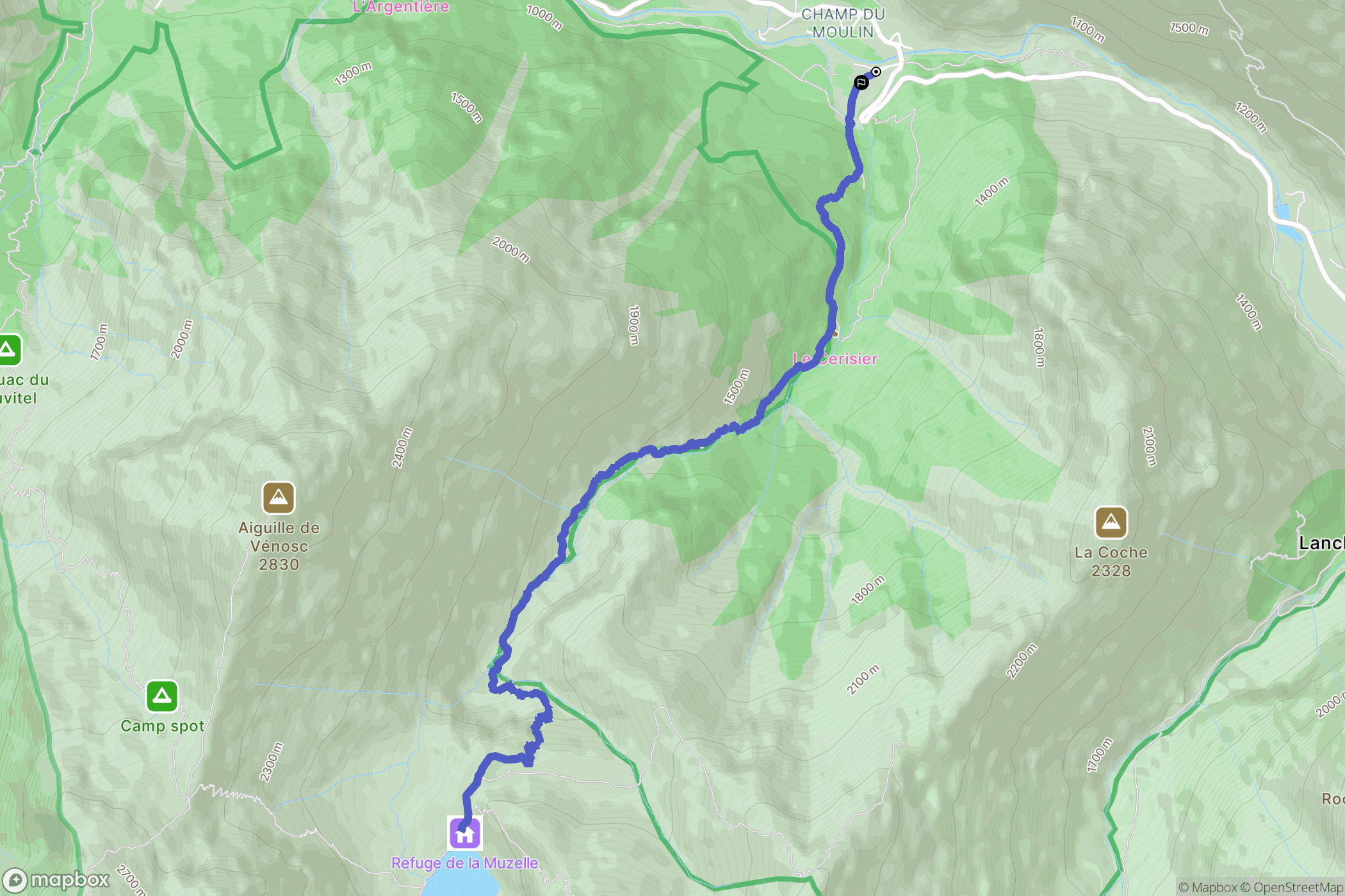 Les Deux Alpes: routekaart voor buitenactiviteiten - France