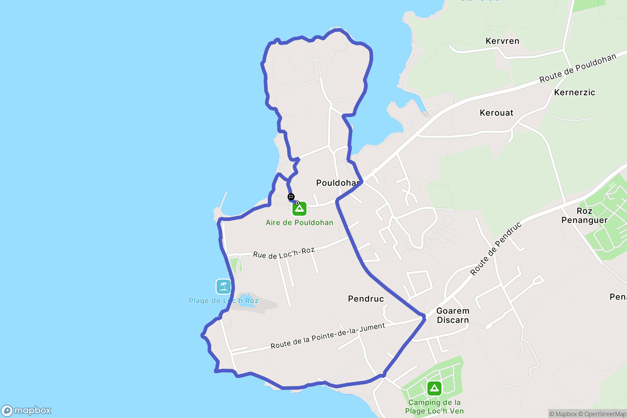 Trégunc: routekaart voor buitenactiviteiten - France