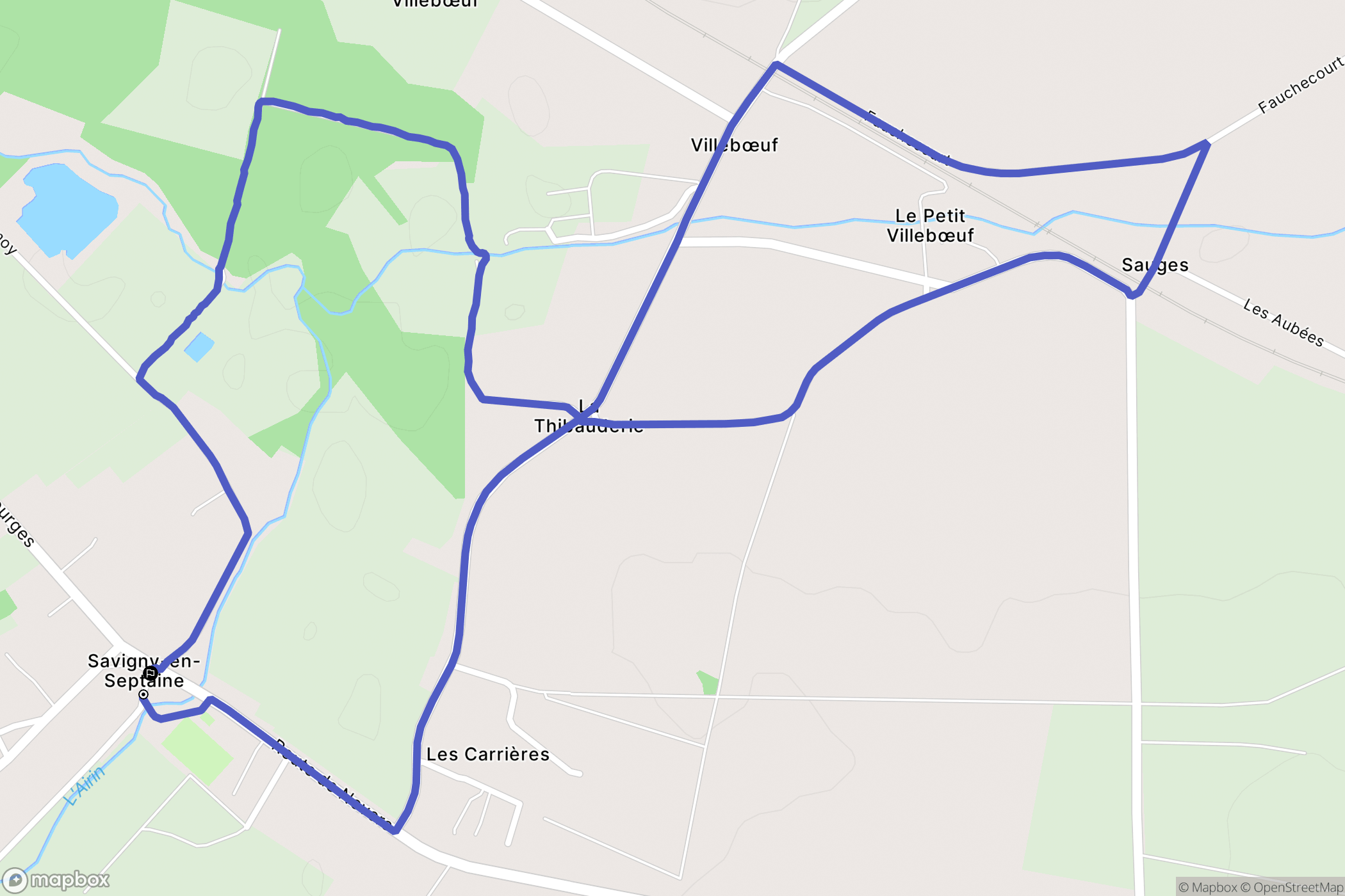 Savigny-en-Septaine: routekaart voor buitenactiviteiten - France